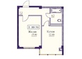 Новый город: Планировка 1-комн 39,7 м²