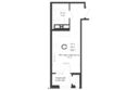 Нагория: Планировка Студия 22,7 м²