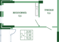 Екатерининский парк, литера 1: Планировка 2-комн 77,6, 78,1 м²
