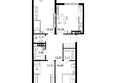1799, литера 2.2: Планировка 3-комн 93,54 м²