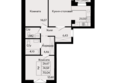 Курортный квартал Ривьера, I оч: Планировка 2-комн 70,04 м²