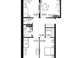 1799, литера 2.2: Планировка 3-комн 87,96 м²