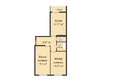 Краски, литера 5: Планировка 2-комн 62,94 м²