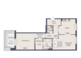 Дом-резиденция Собрание: Планировка 2-комн 84,05 м²