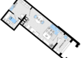 Резиденция морей, корпус Б: Планировка Студия 29,2 м²