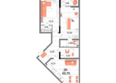 Мойнако Ривьера, 1 очередь: Планировка 2-комн 63,3, 65,75 м²