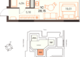 Западный проспект 82, Афина: Планировка Студия 28,15, 28,77 м²