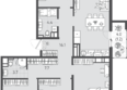 Все Свои ВИП, литера 6: Планировка 4-комн 106,5 м²