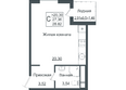 Клубный квартал Европа, 5, литера 2: Планировка Студия 29,15, 29,25 м²