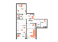 Мойнако Ривьера, 1 очередь: Планировка 2-комн 56,8 м²