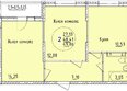 Друг, литера 3: Планировка 2-комн 49,86 м²
