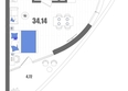 Мойнако Резорт: Планировка Номер 34,14, 35,6 м²