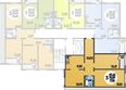 Молодежный 2, литера 3: Планировка 3-комн 77,18 м²