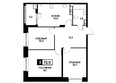 Кварталы 17/77, литер 4.2: Планировка 3-комн 72 м²