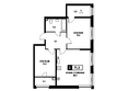 Основа, литер 12.2: Планировка 1-комн 71,2 м²