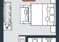 Ривер Рок Геленджик бэй: Планировка Номер 32,5 м²