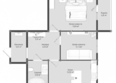 Образцово, дома 6-7: Планировка 2-комн 59,39 м²