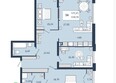 Клубный дом Скай: Планировка 3-комн 124,59 м²