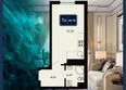 Марине Гарден Сочи, к 20: Планировка 1-комн 25,79 м²