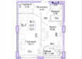 Орион: Планировка 1-комн 42,24 м²