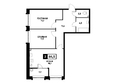 Кварталы 17/77, литер 7.4: Планировка 2-комн 64,5, 64,6 м²