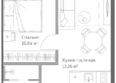 Реликт: Планировка 1-комн 38 м²