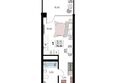 Атлантис Космос Крым: Планировка 1-комн 39,4 м²