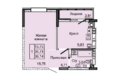 Донской: Планировка 1-комн 36,14 м²