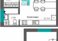 Видный: Планировка 1-комн 64,26 м²