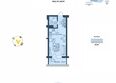 Аллея Дружбы: Планировка Апартамент 30,33 м²