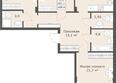 Моне: Планировка 3-комн 109,4 м²