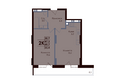 Академия, 1 этап: Планировка 2-комн 49,7 м²