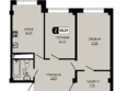 Новый Пятигорск, корпус 1: Планировка 2-комн 68,29 м²