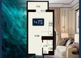 Марине Гарден Сочи, к 8: Планировка 1-комн 24,91 м²