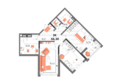 Мойнако Ривьера, 2 очередь: Планировка 3-комн 66,3 м²
