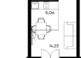 Столица: Планировка 1-комн 27,2 м²
