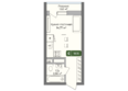 Цитрус, литер 2: Планировка Студия 18,15 м²