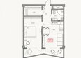 Фазотрон: Планировка Студия 57 м²