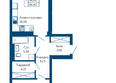 Курортный квартал Ривьера, II очередь: Планировка 1-комн 56,4 м²