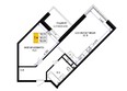 Сегодня, литер 2: Планировка 1-комн 53,7 м²