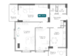 Золотой Берег, литер 2: Планировка 3-комн 89,18 м²