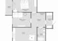 Образцово, дома 6-7: Планировка 2-комн 59,45 м²