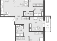 Все Свои ВИП, литер 8: Планировка 4-комн 114,9 м²