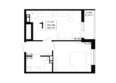 Горные высоты, литер 5.2: Планировка 1-комн 35,72 м²