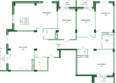 Екатерининский парк, литера 3: Планировка 5-комн 183,7 м²
