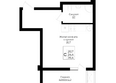 Клубный квартал Европа 6, литера 5: Планировка Студия 26,4 м²