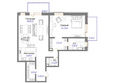 Реноме: Планировка 2-комн 111,92 м²