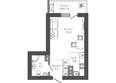 Флора, 2 этап литера 1: Планировка 1-комн 27,7 м²