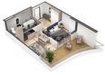 Скай Плаза, 4.0: Планировка 2-комн 50,8 м²