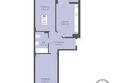 Пионер: Планировка 2-комн 67 м²